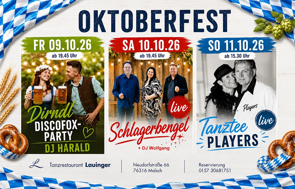 Location: Tanzlokal Lauinger - Motto: OKTOBERFEST im Lauinger