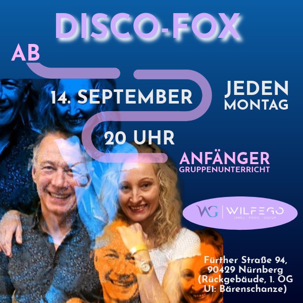 Location: Tanzschule WILFEGO - Motto: Disco-Fox