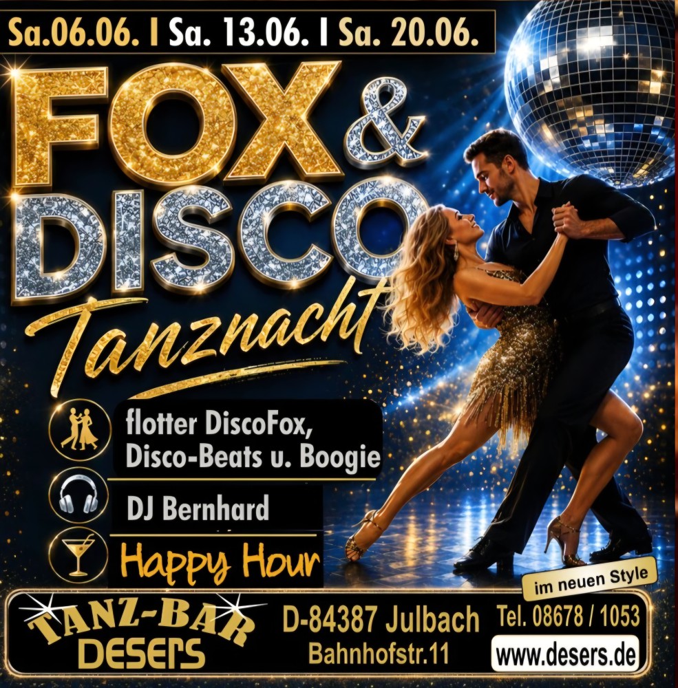 Location: Desers - Motto: discofox Tanznacht
