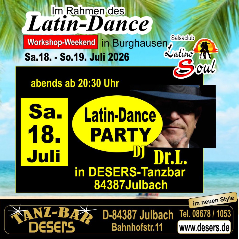 Location: DESERS - Motto: Salsa-Party