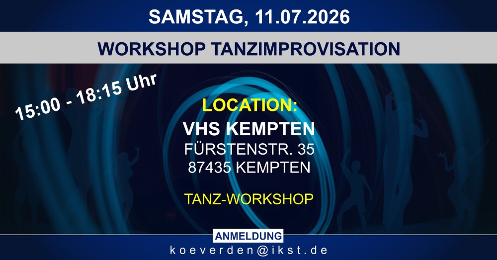 Location: VHS Kempten - Motto: Workshop Tanzimprovisation