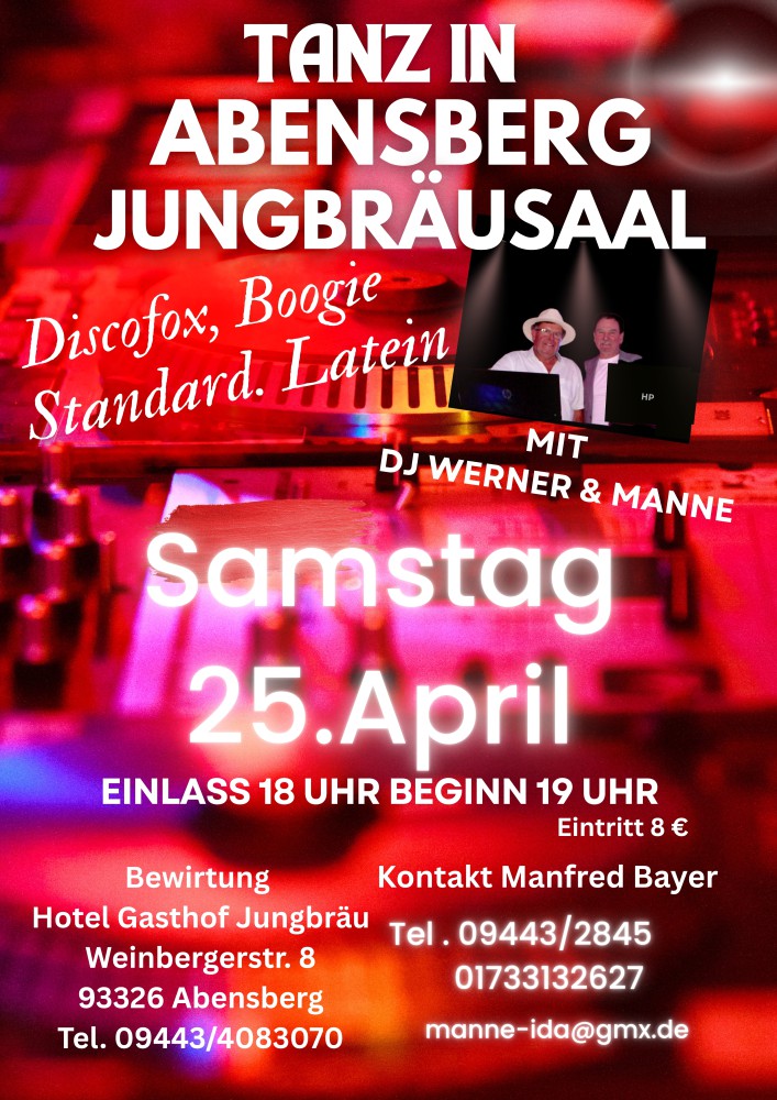 Location: Hotel Gasthof Jungbräu - Motto: Tanzabend