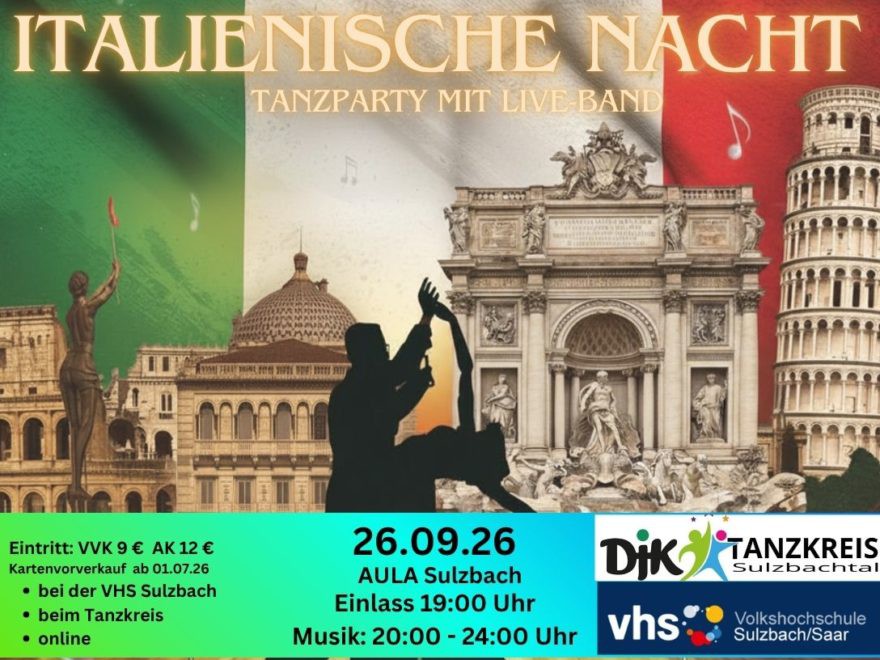 Location: AULA Sulzbach - Motto: Italienische Nacht in der AULA