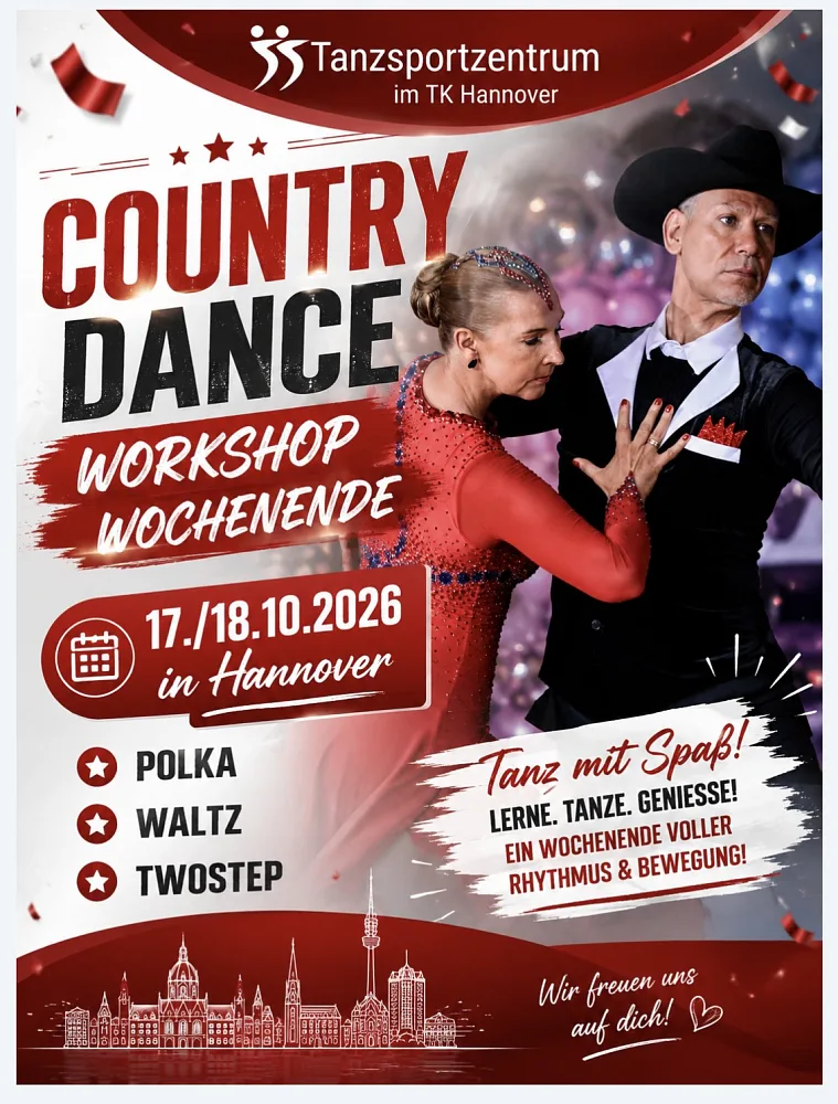 Location: 1. TSZ im TK Hannover - Motto: Country Couple Dance Workshop Wochenende