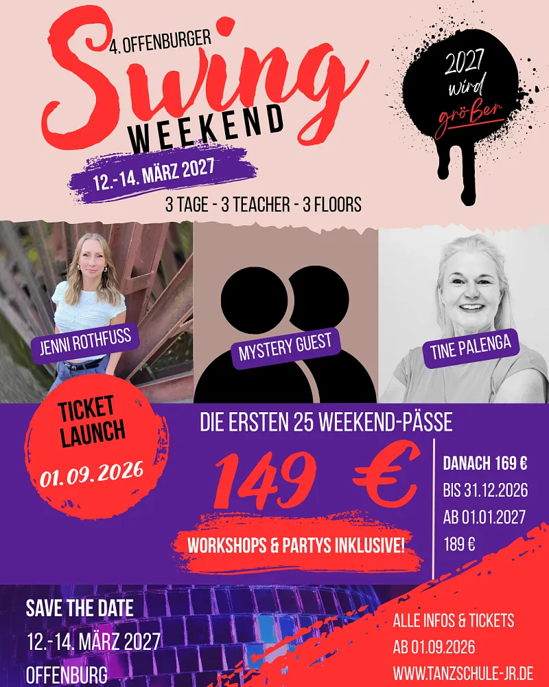 Location: Tanzstudio DanceInLine - Motto: 4. Offenburger Swing Weekend