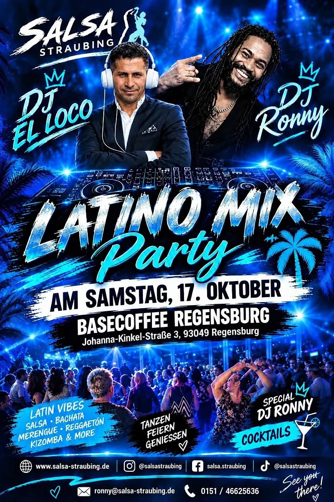 Location: Basecoffee - Motto: Latino Night Party