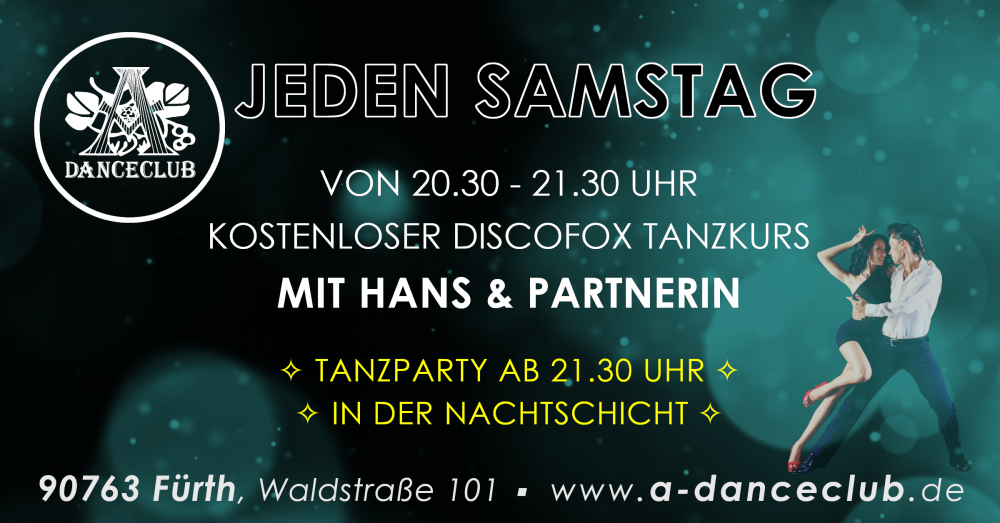 Location: Club Avangio - Motto: Discofox Workshop für Fortgeschrittene, anschl. Tanzparty