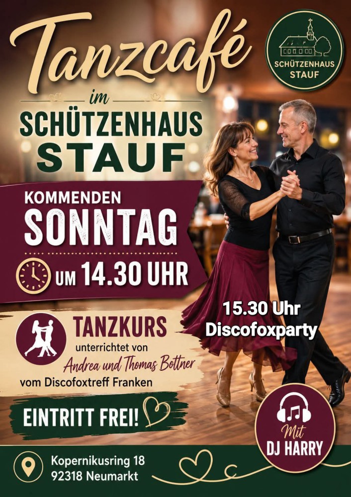 Location: Schützenhaus Stauf - Motto: Tanzkurs & Discofoxparty