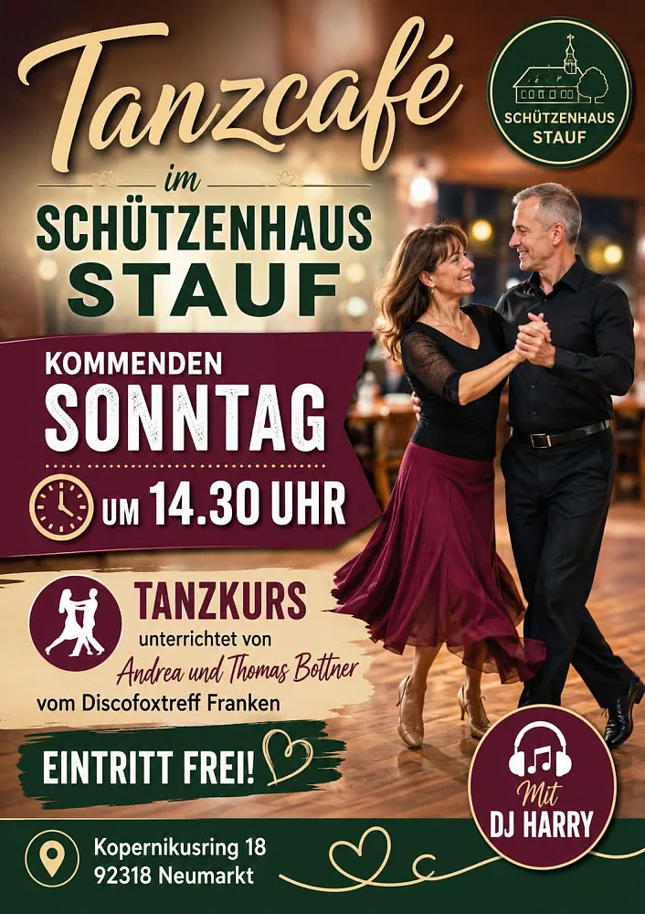 Location: Schützenhaus Stauf - Motto: Tanzkurs & Discofoxparty