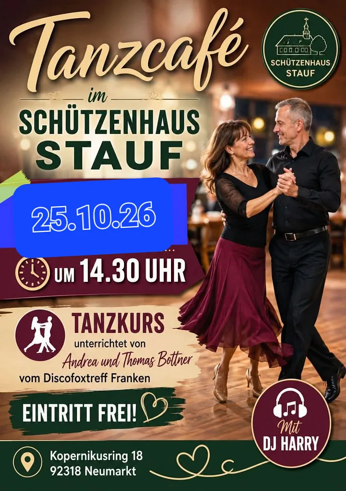 Location: Schützenhaus Stauf - Motto: Tanzkurs & Discofoxparty