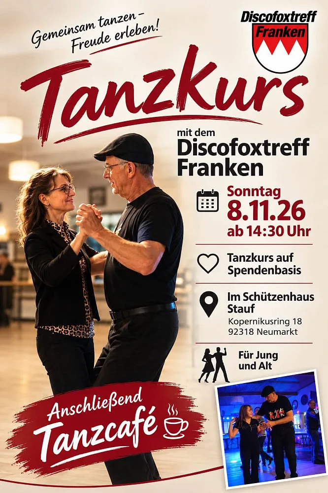 Location: Schützenhaus Stauf - Motto: Tanzkurs & Discofoxparty