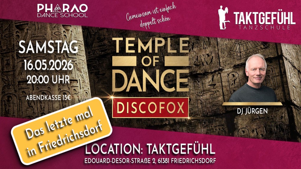 Location: Taktgefühl - Motto: Discofox Tanzparty