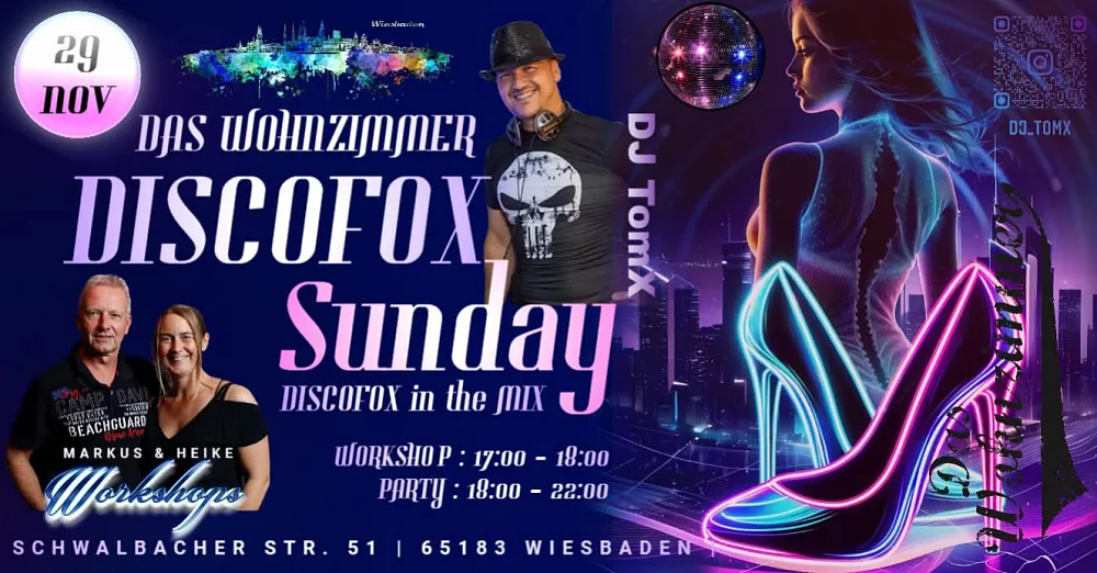 Location: Das Wohnzimmer - Motto: Discofox Sunday