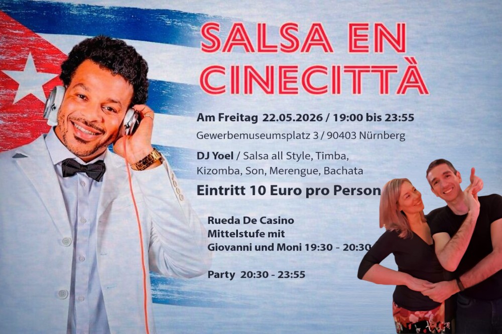 Location: Salsa en Cinecitta - Motto: Salsa en Cinecitta