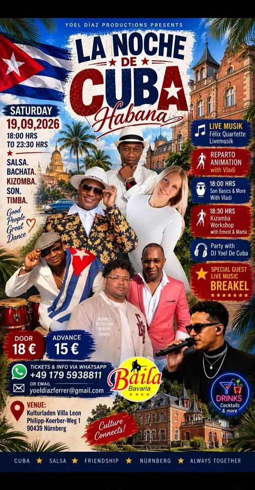 Location: Kulturladen Villa Leon - Motto: La Noche de Cuba
